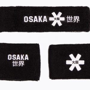Osaka Schweißband Set 2.0 schwarz Haarbänder